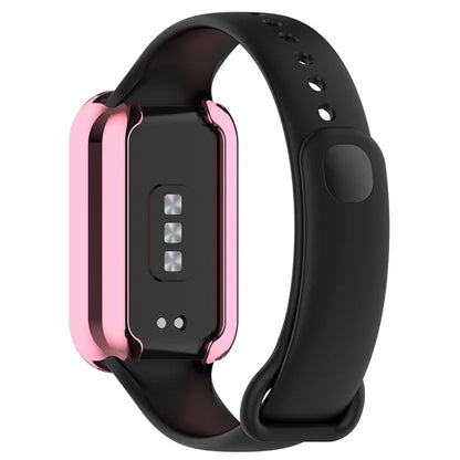 For Xiaomi Smart Band 8 Active / Redmi Band 2 TPU Watch Case Electroplating Frame Cover