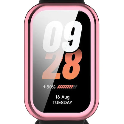 For Xiaomi Smart Band 8 Active / Redmi Band 2 TPU Watch Case Electroplating Frame Cover