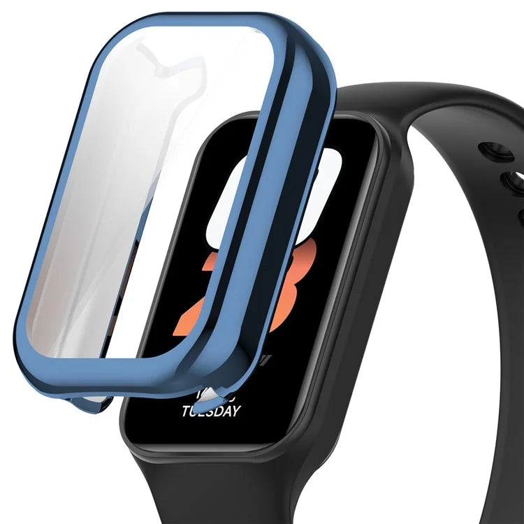 For Xiaomi Smart Band 8 Active / Redmi Band 2 TPU Watch Case Electroplating Frame Cover