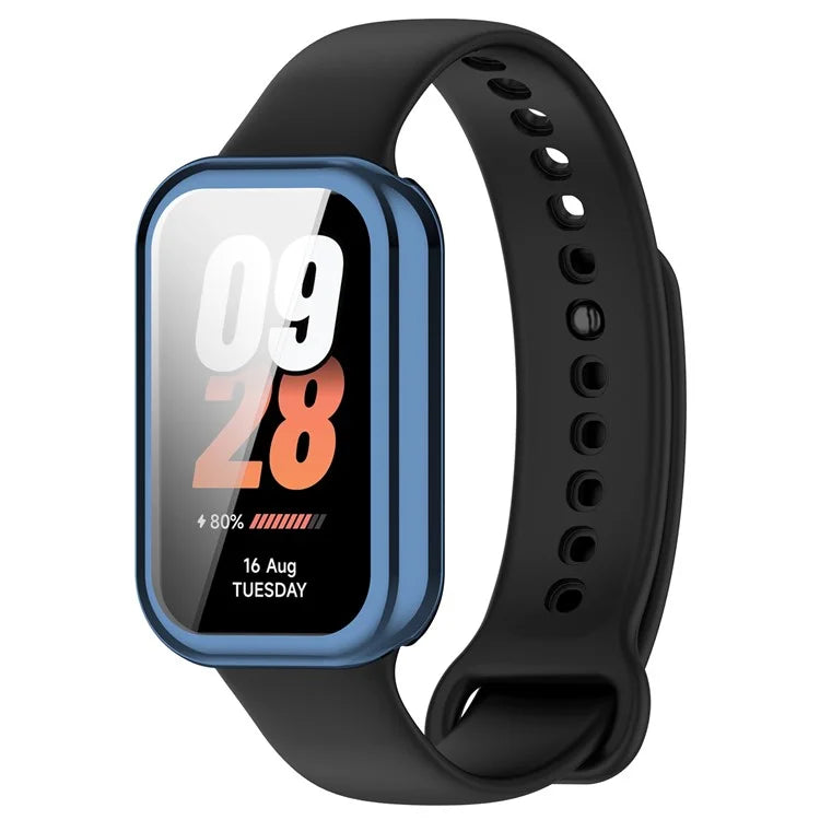 For Xiaomi Smart Band 8 Active / Redmi Band 2 TPU Watch Case Electroplating Frame Cover