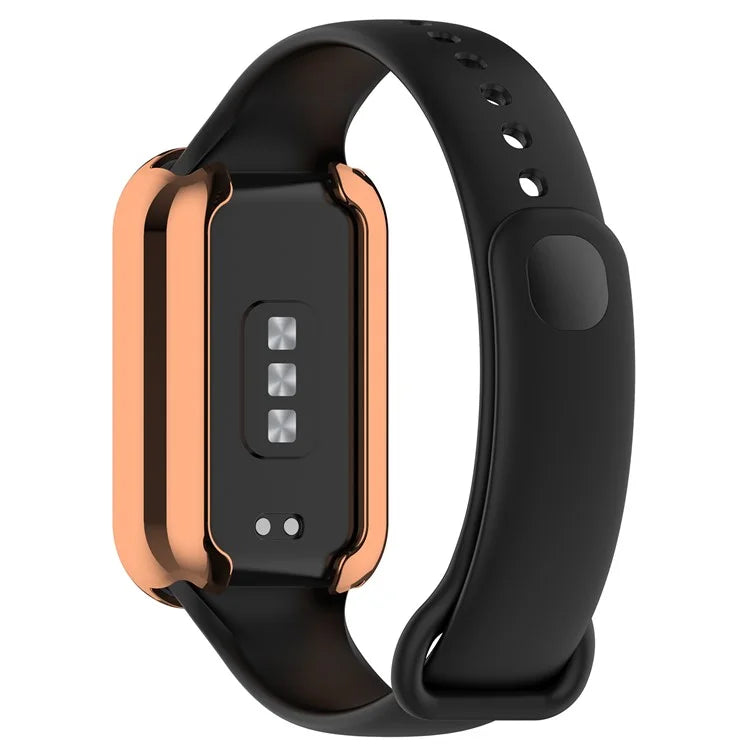 For Xiaomi Smart Band 8 Active / Redmi Band 2 TPU Watch Case Electroplating Frame Cover