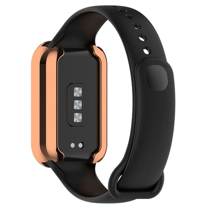 For Xiaomi Smart Band 8 Active / Redmi Band 2 TPU Watch Case Electroplating Frame Cover