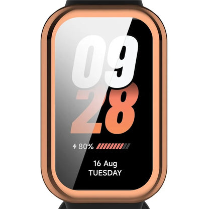 For Xiaomi Smart Band 8 Active / Redmi Band 2 TPU Watch Case Electroplating Frame Cover
