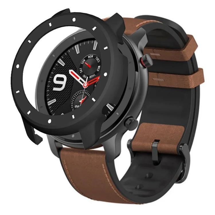 For Huami Amazfit GTR 47mm Anti-collision PC Watch Case Dual Color Design Protective Frame