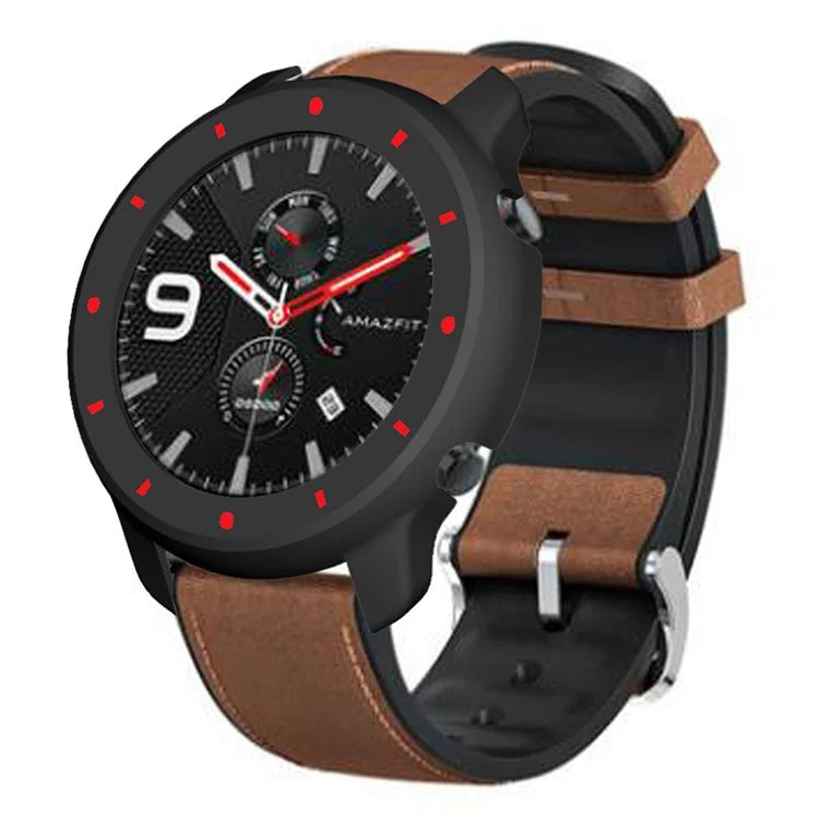 For Huami Amazfit GTR 47mm Anti-collision PC Watch Case Dual Color Design Protective Frame