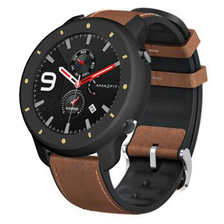 For Huami Amazfit GTR 47mm Anti-collision PC Watch Case Dual Color Design Protective Frame