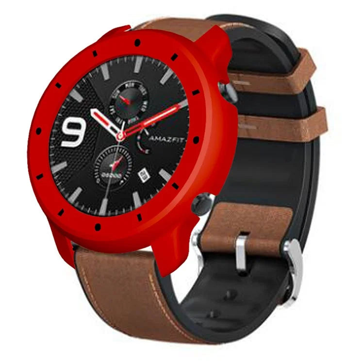 For Huami Amazfit GTR 47mm Anti-collision PC Watch Case Dual Color Design Protective Frame