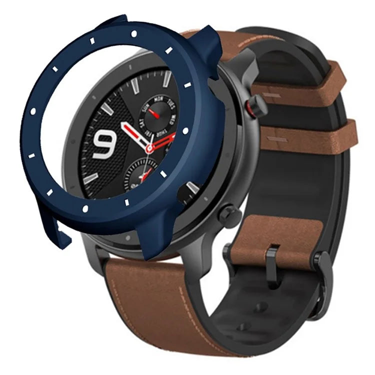 For Huami Amazfit GTR 47mm Anti-collision PC Watch Case Dual Color Design Protective Frame