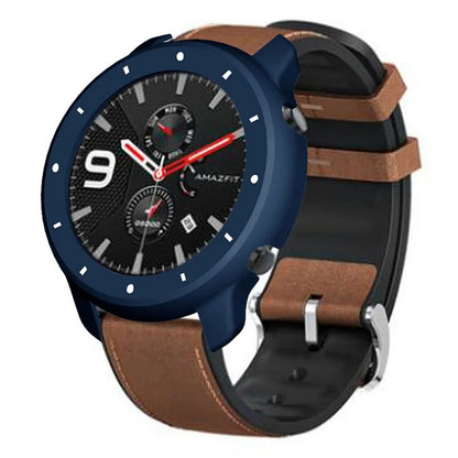 For Huami Amazfit GTR 47mm Anti-collision PC Watch Case Dual Color Design Protective Frame