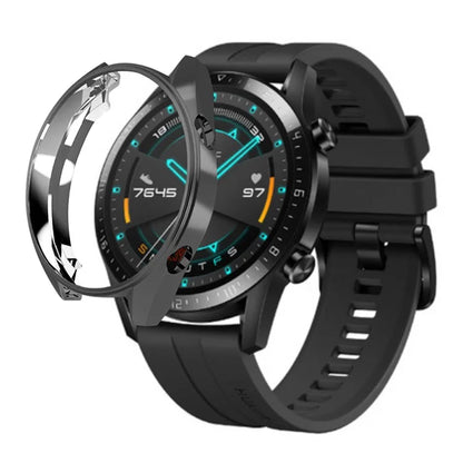 Huawei Watch GT / Watch GT 2 46mm / Watch GT 2 42mm Watch Case TPU Electroplating Frame Protector