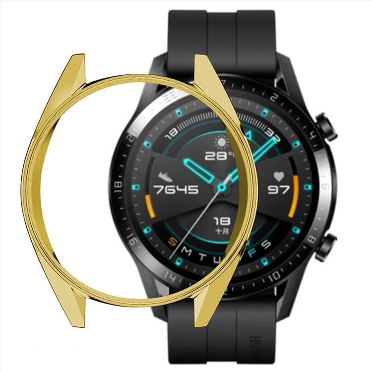 Huawei Watch GT / Watch GT 2 46mm / Watch GT 2 42mm Watch Case TPU Electroplating Frame Protector