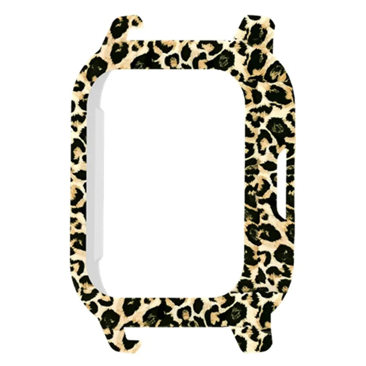 For Haylou Solar LS02 Watch Protective Case PC Pattern Printed Slim-Fit Frame Cover