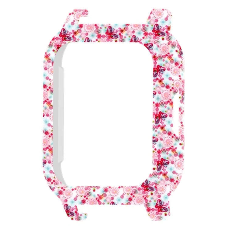 For Haylou Solar LS02 Watch Protective Case PC Pattern Printed Slim-Fit Frame Cover