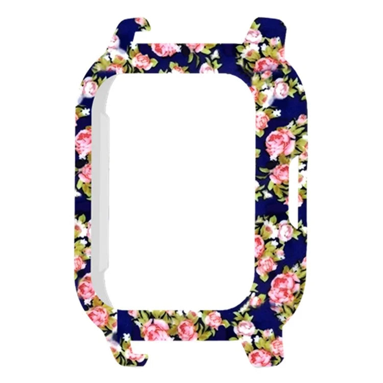 For Haylou Solar LS02 Watch Protective Case PC Pattern Printed Slim-Fit Frame Cover