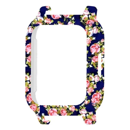For Haylou Solar LS02 Watch Protective Case PC Pattern Printed Slim-Fit Frame Cover