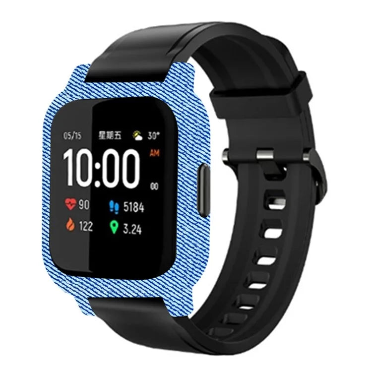 For Haylou Solar LS02 Watch Protective Case PC Pattern Printed Slim-Fit Frame Cover