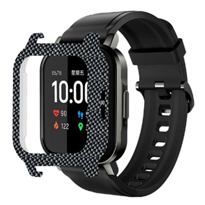 For Haylou Solar LS02 Watch Protective Case PC Pattern Printed Slim-Fit Frame Cover