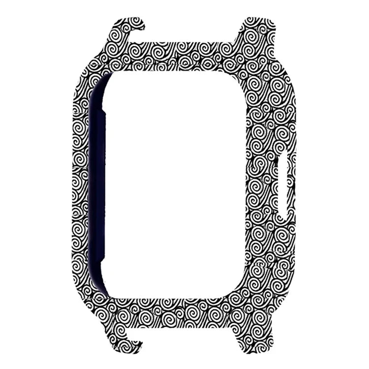 For Haylou Solar LS02 Watch Protective Case PC Pattern Printed Slim-Fit Frame Cover