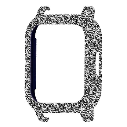 For Haylou Solar LS02 Watch Protective Case PC Pattern Printed Slim-Fit Frame Cover
