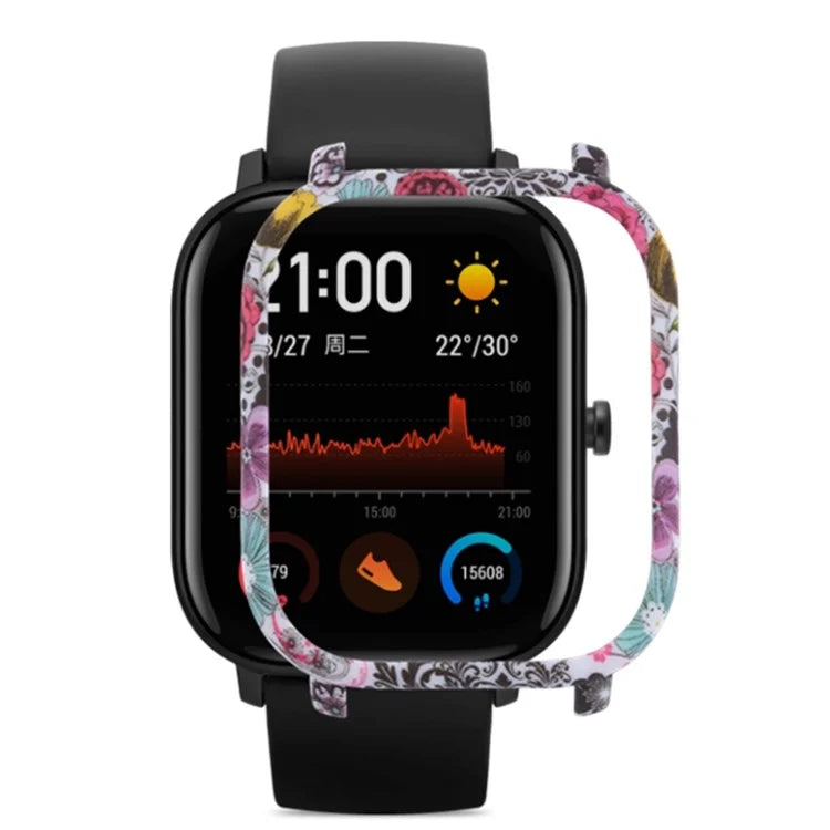 For Huami Amazfit GTS Case Hard PC Pattern Printed Protective Frame Cover