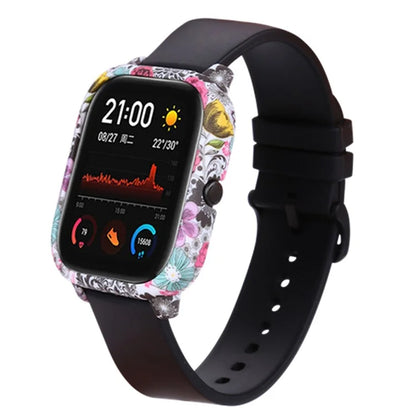 For Huami Amazfit GTS Case Hard PC Pattern Printed Protective Frame Cover