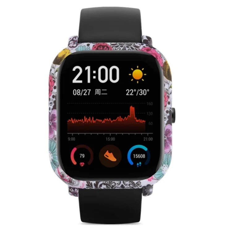 For Huami Amazfit GTS Case Hard PC Pattern Printed Protective Frame Cover
