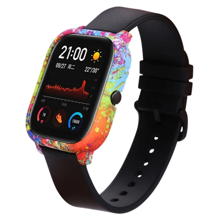 For Huami Amazfit GTS Case Hard PC Pattern Printed Protective Frame Cover