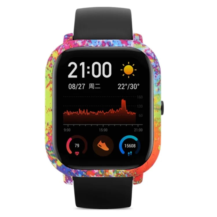 For Huami Amazfit GTS Case Hard PC Pattern Printed Protective Frame Cover