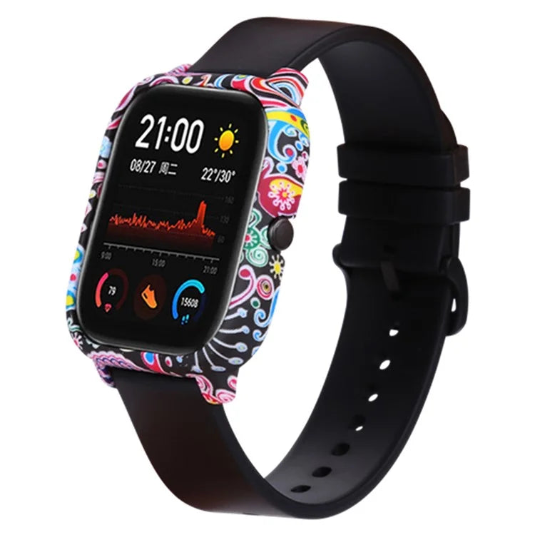 For Huami Amazfit GTS Case Hard PC Pattern Printed Protective Frame Cover