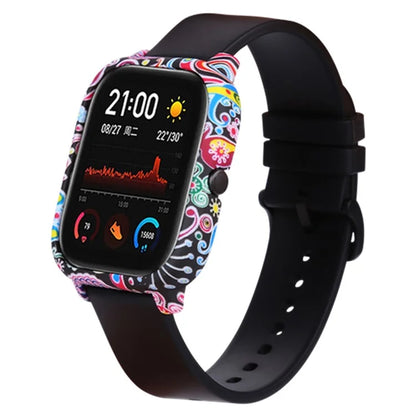 For Huami Amazfit GTS Case Hard PC Pattern Printed Protective Frame Cover