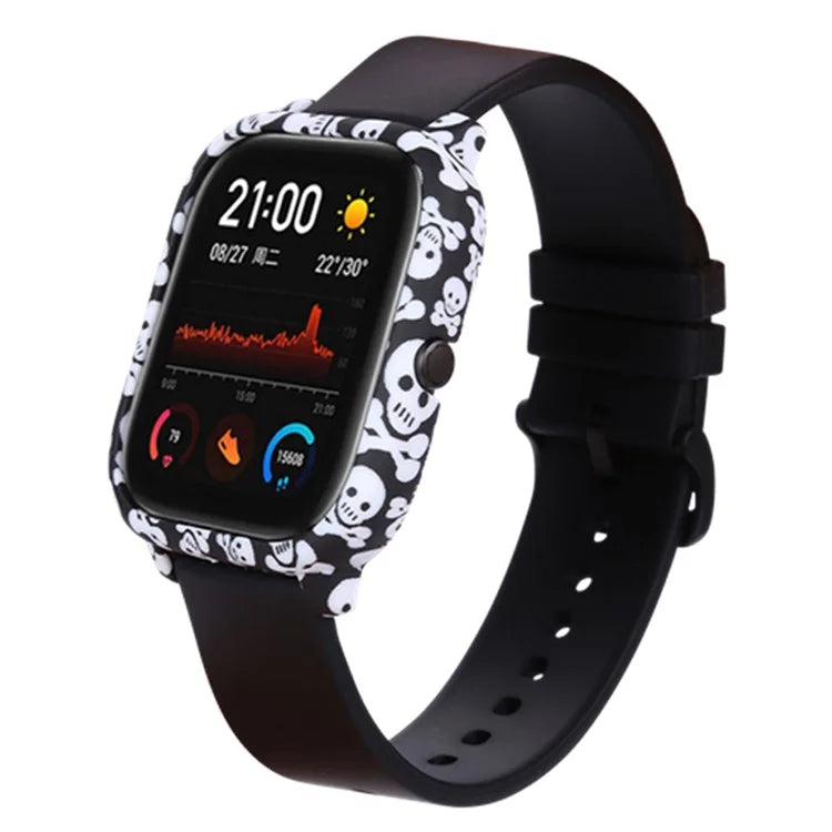 For Huami Amazfit GTS Case Hard PC Pattern Printed Protective Frame Cover