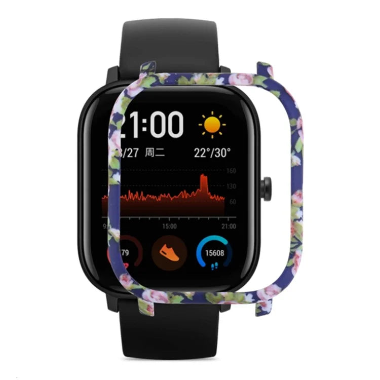 For Huami Amazfit GTS Case Hard PC Pattern Printed Protective Frame Cover