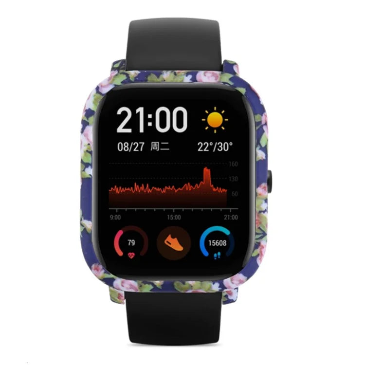 For Huami Amazfit GTS Case Hard PC Pattern Printed Protective Frame Cover