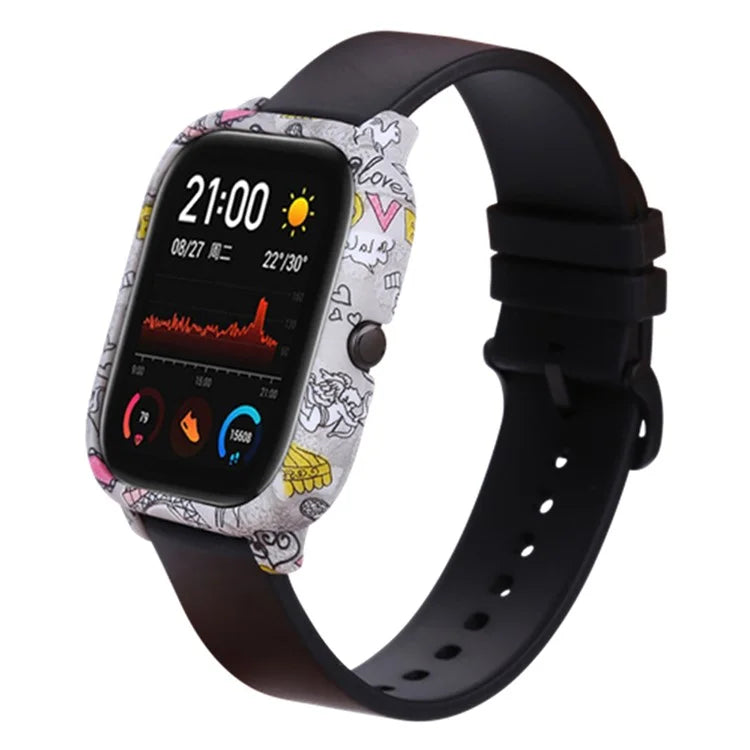 For Huami Amazfit GTS Case Hard PC Pattern Printed Protective Frame Cover