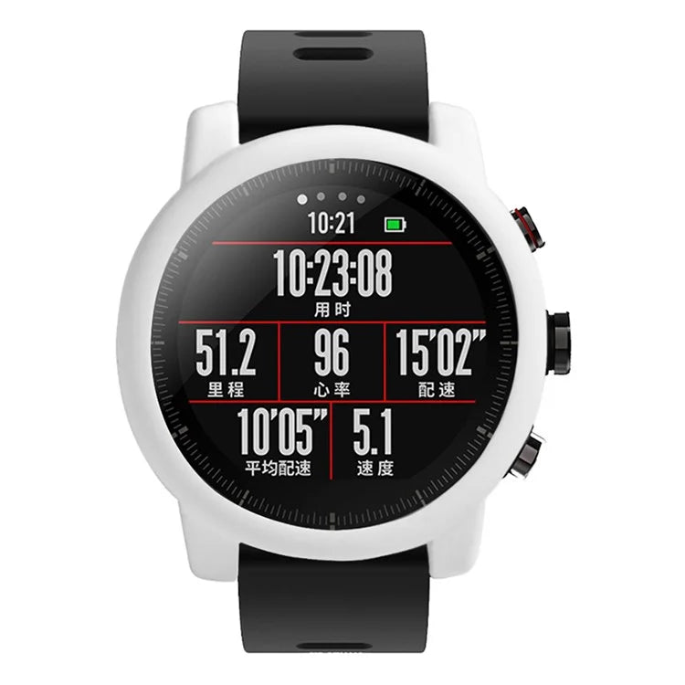For Huami Amazfit Stratos 2 Watch Protective Frame Soft Silicone Drop-proof Cover