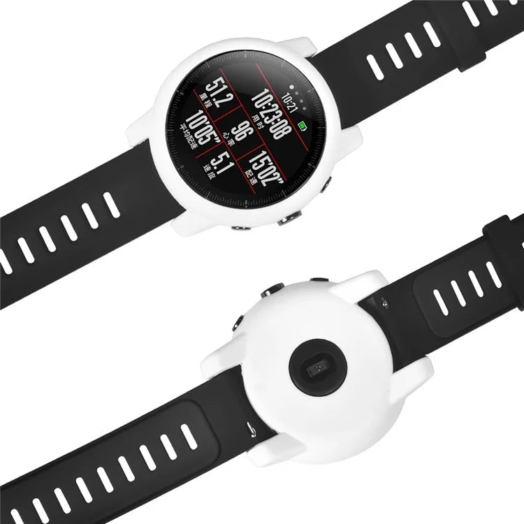 For Huami Amazfit Stratos 2 Watch Protective Frame Soft Silicone Drop-proof Cover