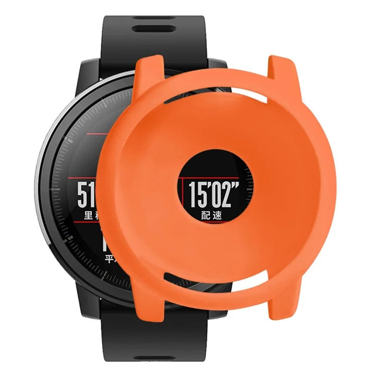 For Huami Amazfit Stratos 2 Watch Protective Frame Soft Silicone Drop-proof Cover