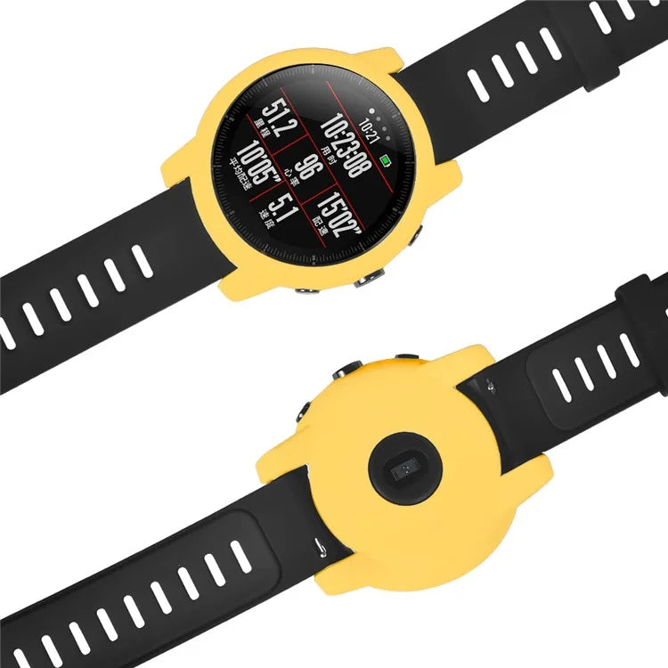 For Huami Amazfit Stratos 2 Watch Protective Frame Soft Silicone Drop-proof Cover