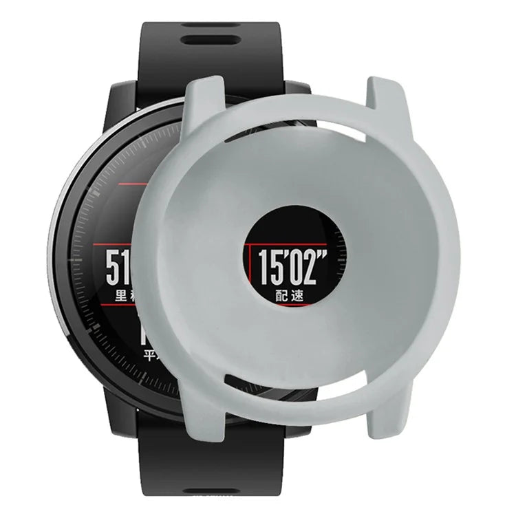 For Huami Amazfit Stratos 2 Watch Protective Frame Soft Silicone Drop-proof Cover