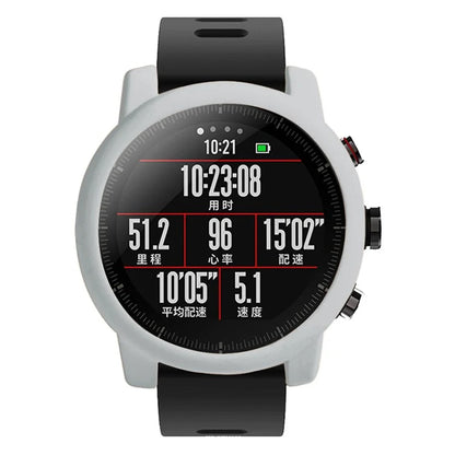 For Huami Amazfit Stratos 2 Watch Protective Frame Soft Silicone Drop-proof Cover