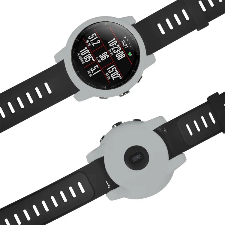 For Huami Amazfit Stratos 2 Watch Protective Frame Soft Silicone Drop-proof Cover