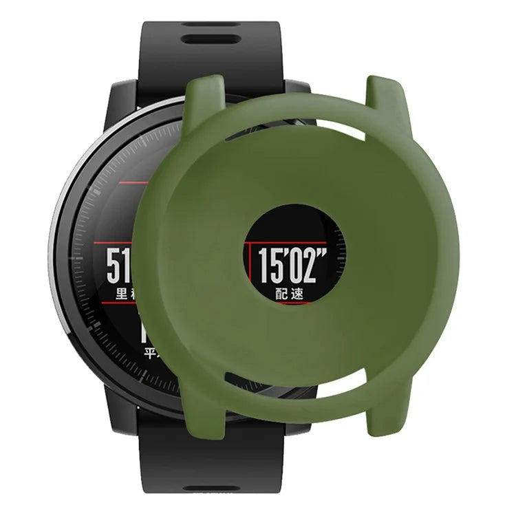 For Huami Amazfit Stratos 2 Watch Protective Frame Soft Silicone Drop-proof Cover