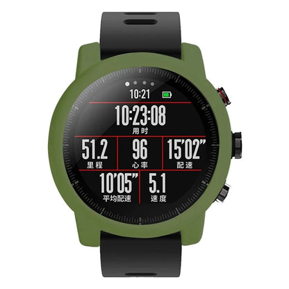 For Huami Amazfit Stratos 2 Watch Protective Frame Soft Silicone Drop-proof Cover
