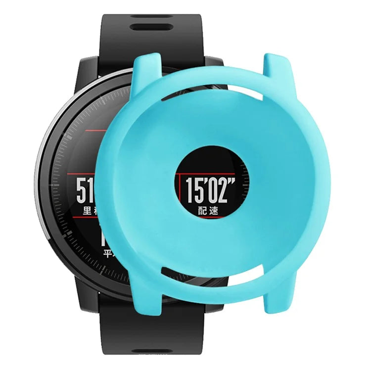 For Huami Amazfit Stratos 2 Watch Protective Frame Soft Silicone Drop-proof Cover