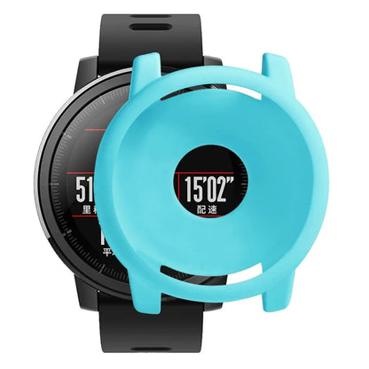 For Huami Amazfit Stratos 2 Watch Protective Frame Soft Silicone Drop-proof Cover