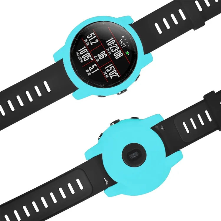 For Huami Amazfit Stratos 2 Watch Protective Frame Soft Silicone Drop-proof Cover