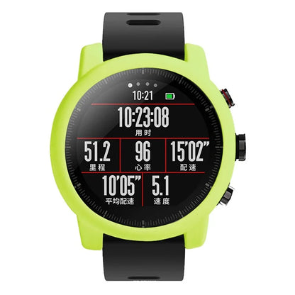 For Huami Amazfit Stratos 2 Watch Protective Frame Soft Silicone Drop-proof Cover