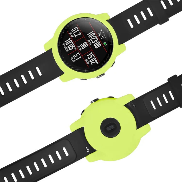 For Huami Amazfit Stratos 2 Watch Protective Frame Soft Silicone Drop-proof Cover