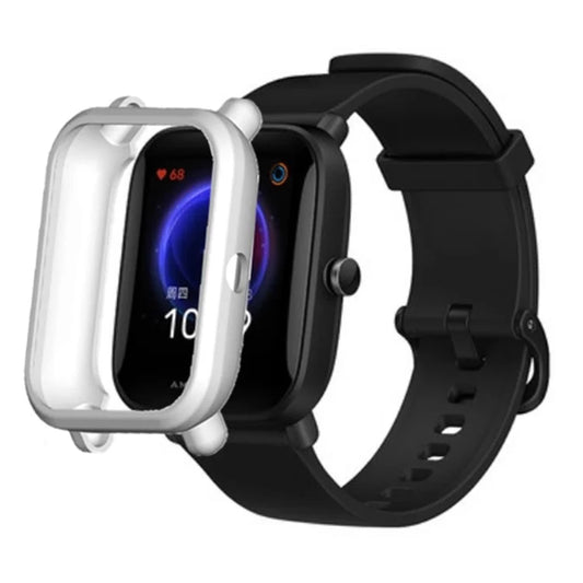 For Huami Amazfit Bip Pop / Bip / Bip U Watch Case Scratch-proof Soft TPU Frame Cover
