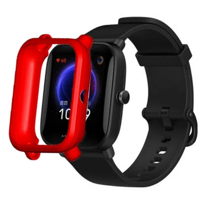 For Huami Amazfit Bip Pop / Bip / Bip U Watch Case Scratch-proof Soft TPU Frame Cover
